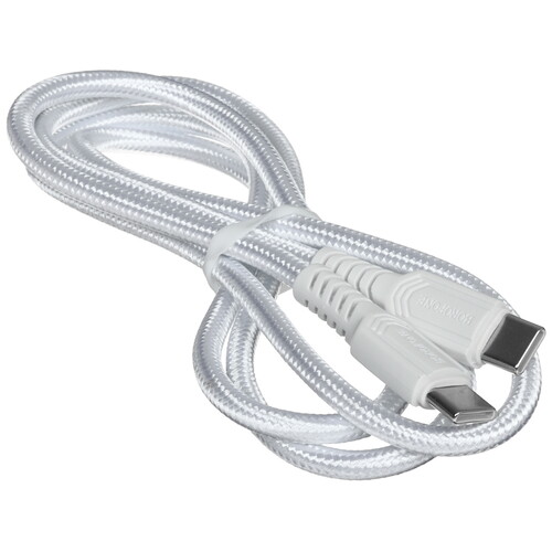Купить Кабель круглый Borofone USB Type-C - USB Type-C белый 1 м  5635390. Характеристики, отзывы и цены в Донецке