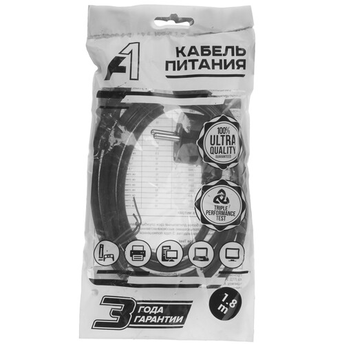 Купить Кабель питания A1 IEC C13 - CEE 7/7  5617915. Характеристики, отзывы и цены в Донецке