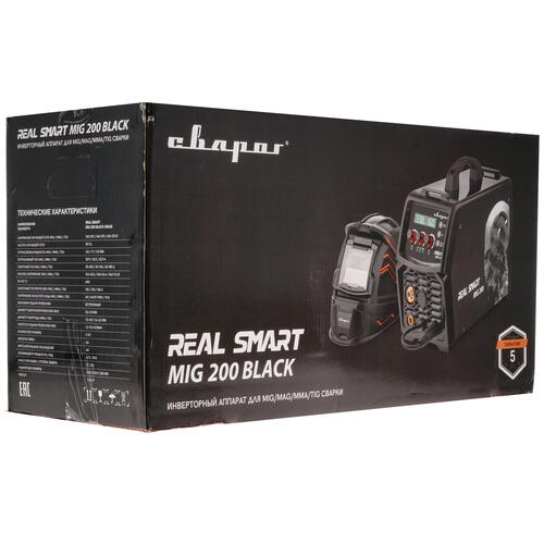 Купить Сварочный аппарат Сварог REAL SMART MIG 200 BLACK (N2A5)  5317678. Характеристики, отзывы и цены в Донецке