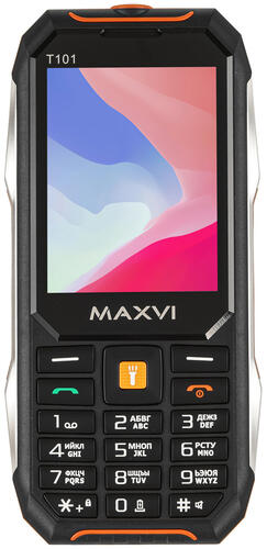 Купить Сотовый телефон Maxvi T101 оранжевый/черный  9064663. Характеристики, отзывы и цены в Донецке