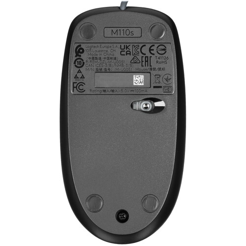 Купить Мышь проводная Logitech M110 Silent  5455183. Характеристики, отзывы и цены в Донецке