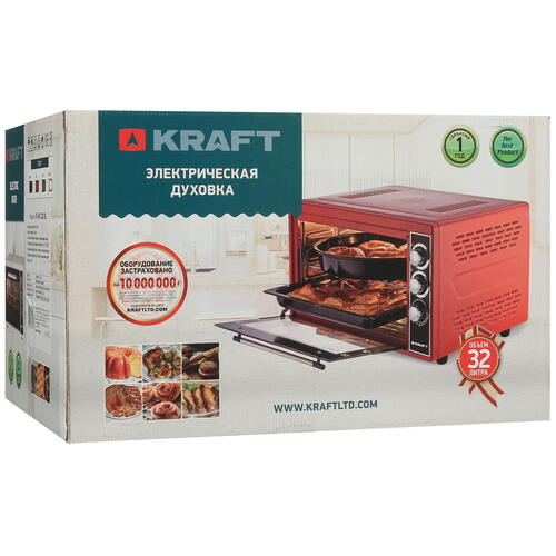 Купить Мини-печь Kraft KF-MO 3200 BL черный  5333038. Характеристики, отзывы и цены в Донецке