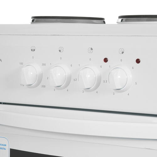 Купить Электрическая плита FLAMA AE 1304 W белый  5355368. Характеристики, отзывы и цены в Донецке