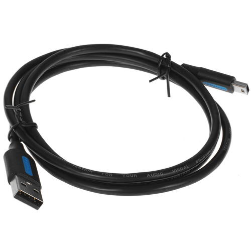 Купить Кабель круглый Vention mini USB - USB 2.0 Type-A черный 1 м  5072071. Характеристики, отзывы и цены в Донецке