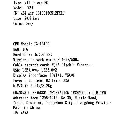 Купить 23.8" Моноблок Teclast V24 Air [1310016G512KRU]  5467070. Характеристики, отзывы и цены в Донецке