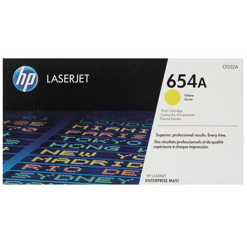 Купить Картридж лазерный HP 654A (CF332A) желтый  7936946. Характеристики, отзывы и цены в Донецке