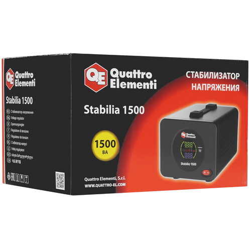 Купить Стабилизатор напряжения Quattro Elementi Stabilia 1500  9115114. Характеристики, отзывы и цены в Донецке