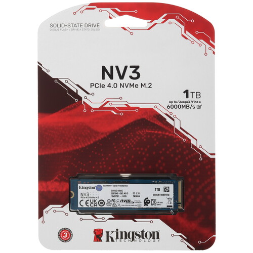 Купить 1000 ГБ M.2 NVMe накопитель Kingston NV3  5499607. Характеристики, отзывы и цены в Донецке