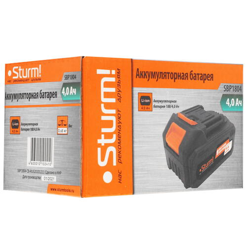 Купить Аккумулятор Sturm! SBP1804 1BatterySystem 18V  5370925. Характеристики, отзывы и цены в Донецке