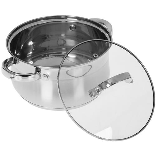 Купить Кастрюля TM Appetite Elisa JL03343 3.4 л 20 см серебристый  5401174. Характеристики, отзывы и цены в Донецке