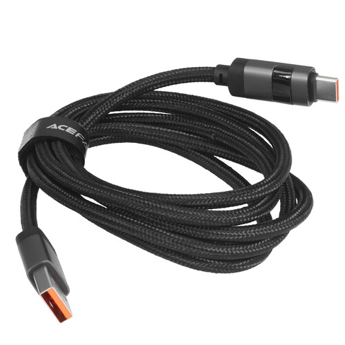 Купить Кабель круглый ACEFAST USB Type-C - USB 2.0 Type-A серый 1.2 м  9258681. Характеристики, отзывы и цены в Донецке