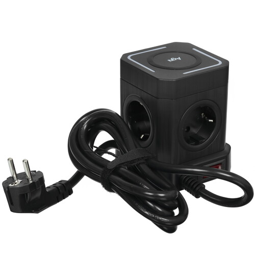 Купить Сетевой фильтр AGNI TP-VE4U5E-C-W черный  9289290. Характеристики, отзывы и цены в Донецке