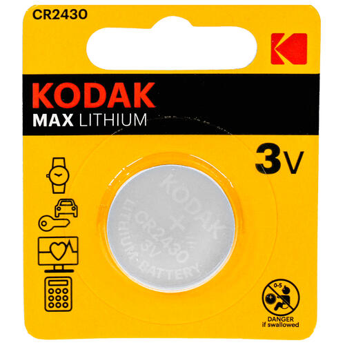 Купить Батарейка Kodak MAX Lithium CR2430  5318929. Характеристики, отзывы и цены в Донецке