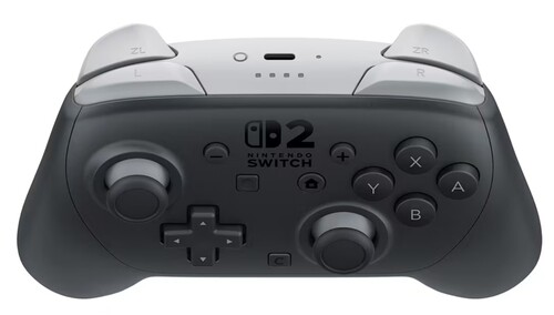 Купить Геймпад беспроводной/проводной Nintendo Switch 2 Pro Controller черный  5630868. Характеристики, отзывы и цены в Донецке