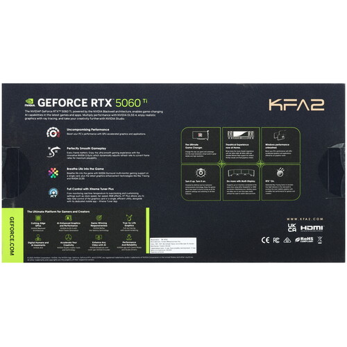 Купить Видеокарта KFA2 GeForce RTX 5060 Ti CORE OC 3FAN  5631936. Характеристики, отзывы и цены в Донецке