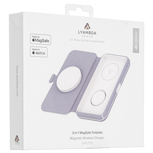 Купить Беспроводное зарядное устройство Lyambda LMS301_BL голубой  9310605. Характеристики, отзывы и цены в Донецке