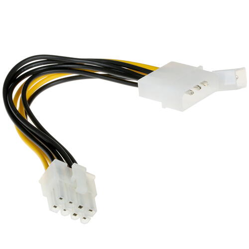 Купить Переходник для блока питания FinePower 2xMolex(M) - PCI-E 8pin(F)  1353845. Характеристики, отзывы и цены в Донецке
