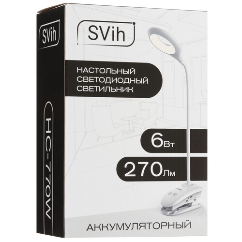 Купить Настольный светильник SVih HC-770W белый  9241559. Характеристики, отзывы и цены в Донецке