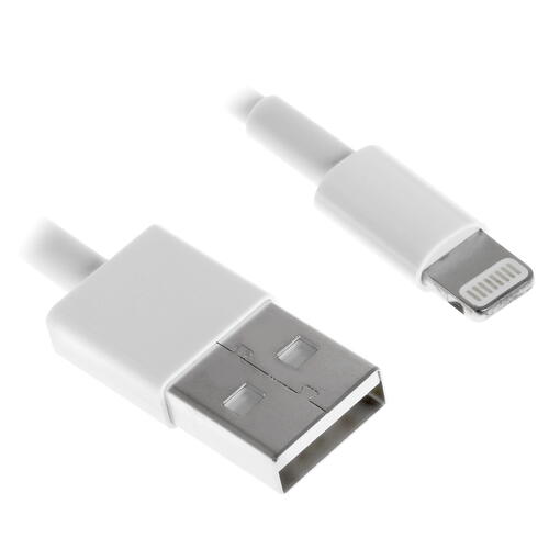 Купить Кабель круглый Apple Lightning 8-pin MFI - USB 2.0 Type-A белый 1 м  1614789. Характеристики, отзывы и цены в Донецке