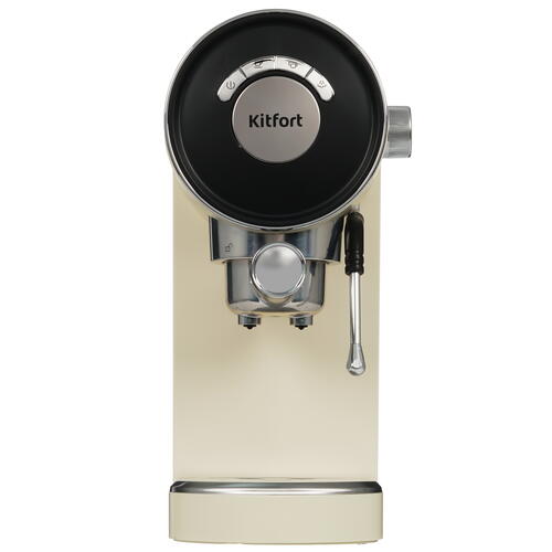 Купить Кофеварка рожковая Kitfort KT-783-1 бежевый  5352731. Характеристики, отзывы и цены в Донецке