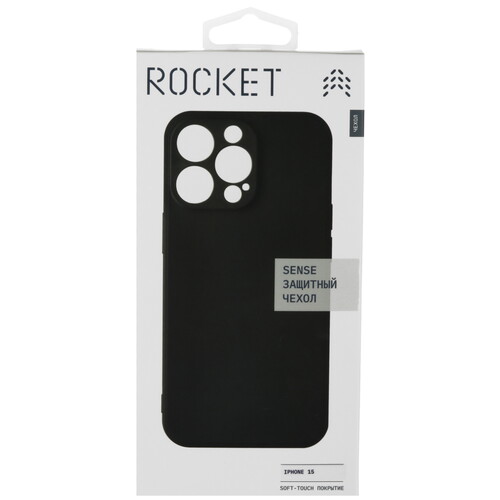 Купить Накладка  Rocket Sense для Apple iPhone 15 черный  5464458. Характеристики, отзывы и цены в Донецке