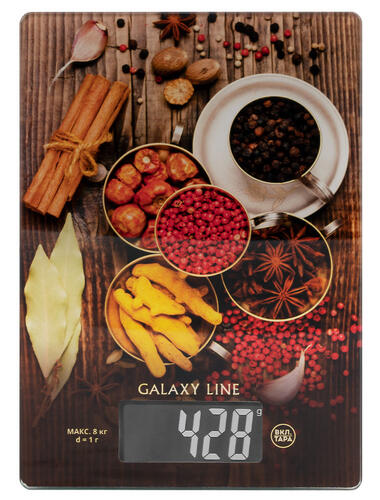 Купить Кухонные весы Galaxy LINE GL 2821 коричневый  9061368. Характеристики, отзывы и цены в Донецке
