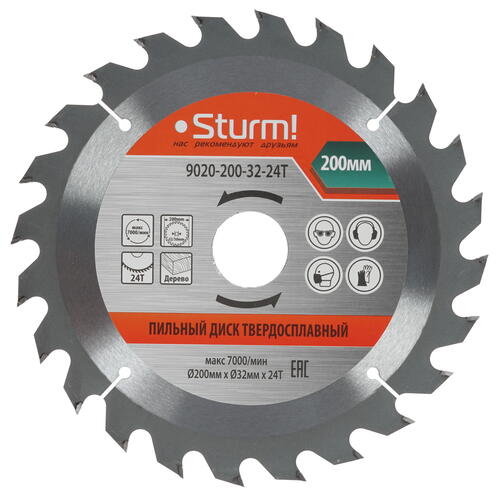 Купить Диск пильный Sturm! 9020-200x32x24T  1287308. Характеристики, отзывы и цены в Донецке