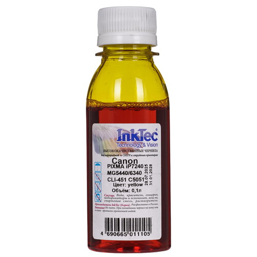 Купить Чернила  InkTec C5051 желтый  5602095. Характеристики, отзывы и цены в Донецке