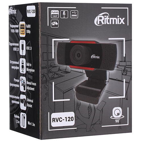Купить Веб-камера Ritmix RVC-120  4850719. Характеристики, отзывы и цены в Донецке