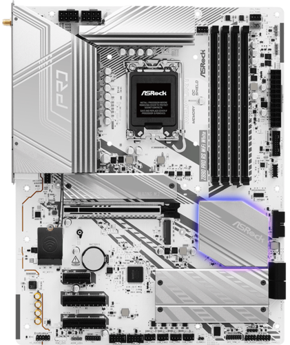 Купить Материнская плата ASRock Z890 Pro RS WiFi White  5608987. Характеристики, отзывы и цены в Донецке