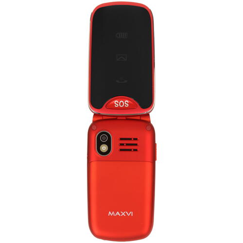 Купить Сотовый телефон Maxvi E6 красный/черный  4804449. Характеристики, отзывы и цены в Донецке