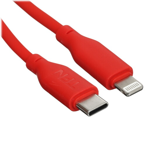 Купить Кабель круглый TFN Lightning 8-pin - USB Type-C красный 1.2 м  9174434. Характеристики, отзывы и цены в Донецке