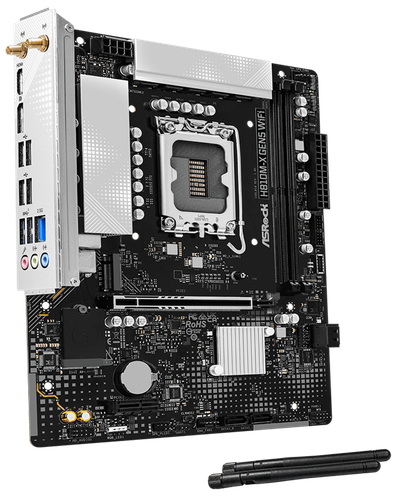 Купить Материнская плата ASRock H810M-X Gen5 WiFi  5922670. Характеристики, отзывы и цены в Донецке