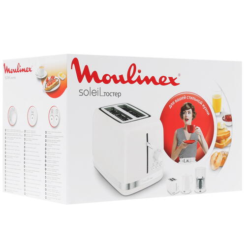 Купить Тостер Moulinex Soleil LT300A30 бежевый  1661290. Характеристики, отзывы и цены в Донецке