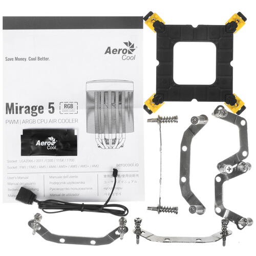 Купить Кулер для процессора AeroCool Mirage 5  5080339. Характеристики, отзывы и цены в Донецке