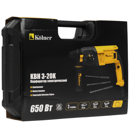 Купить Перфоратор KOLNER KBH 3-20K  9242678. Характеристики, отзывы и цены в Донецке
