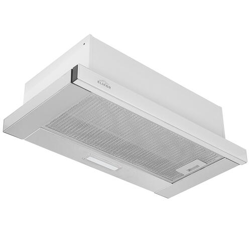 Купить Вытяжка телескопическая Elikor Интегра Glass 60Н-400-В2Д серебристый/белый  1183421. Характеристики, отзывы и цены в Донецке