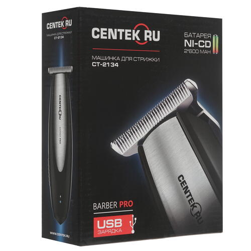 Купить Машинка для стрижки Centek CT-2134 черный/серебристый  8154868. Характеристики, отзывы и цены в Донецке