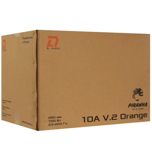 Купить Автосабвуфер активный DL Audio Piranha 10A V.2 Orange  9285798. Характеристики, отзывы и цены в Донецке