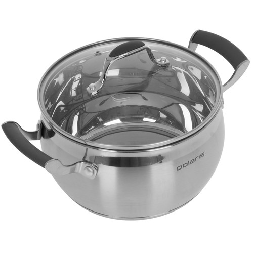 Купить Кастрюля Polaris Mela-20C 4 л 20 см серебристый  9342384. Характеристики, отзывы и цены в Донецке