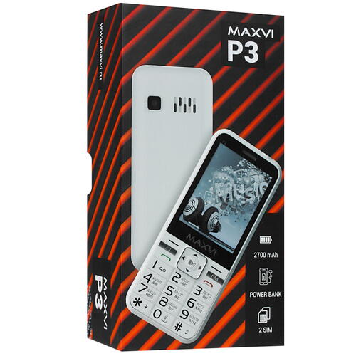 Купить Сотовый телефон Maxvi P3 черный  4817745. Характеристики, отзывы и цены в Донецке