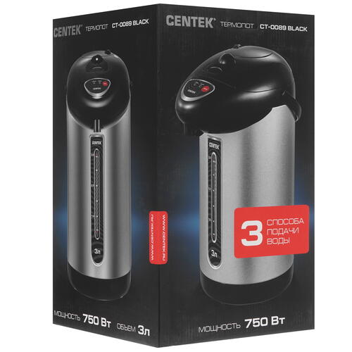 Купить Термопот Centek CT-0089 черный  8159907. Характеристики, отзывы и цены в Донецке