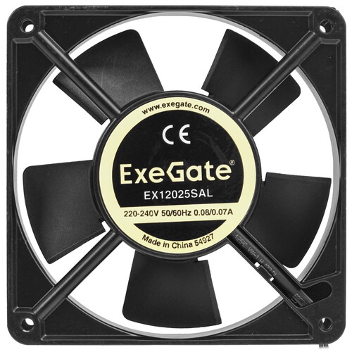 Купить Вентилятор ExeGate EX12025SAL [EX289015RUS] черный  5354900. Характеристики, отзывы и цены в Донецке