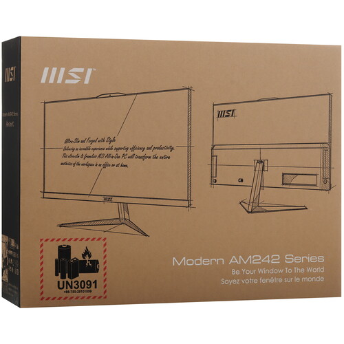 Купить 23.8" Моноблок MSI Modern AM242 12M-1488XRU  5489372. Характеристики, отзывы и цены в Донецке