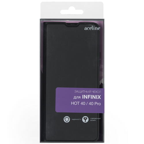 Купить Чехол-книжка  Aceline Kors для Infinix HOT 40/ 40 Pro черный  5436589. Характеристики, отзывы и цены в Донецке