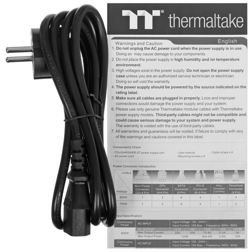 Купить Блок питания Thermaltake Toughpower GT 750W Snow  5489393. Характеристики, отзывы и цены в Донецке