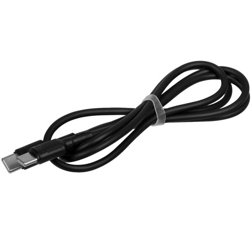 Купить Кабель круглый Hoco USB Type-C - USB Type-C черный 1 м  5474994. Характеристики, отзывы и цены в Донецке