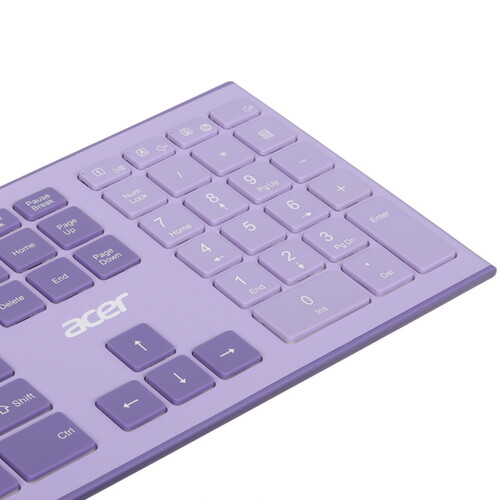 Купить Клавиатура+мышь беспроводная   Acer OCC205 фиолетовый  9091293. Характеристики, отзывы и цены в Донецке