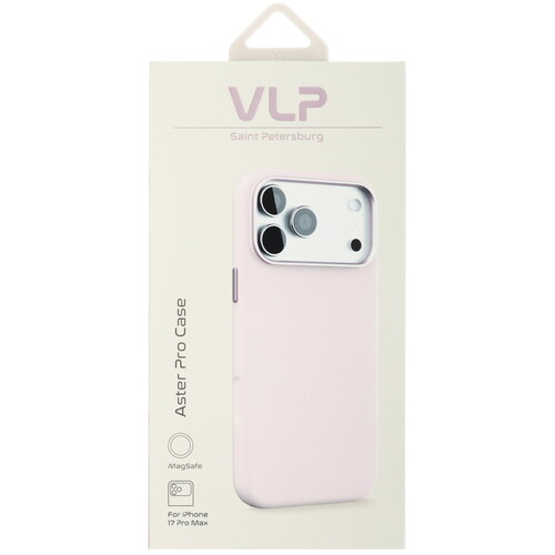 Купить Накладка  VLP Aster Pro Case для Apple iPhone 17 Pro Max розовый  5640503. Характеристики, отзывы и цены в Донецке
