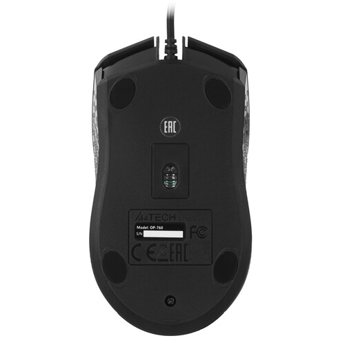 Купить Мышь проводная A4Tech OP-760  черный  8125172. Характеристики, отзывы и цены в Донецке